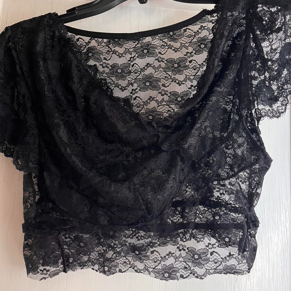 handmade lace going out top